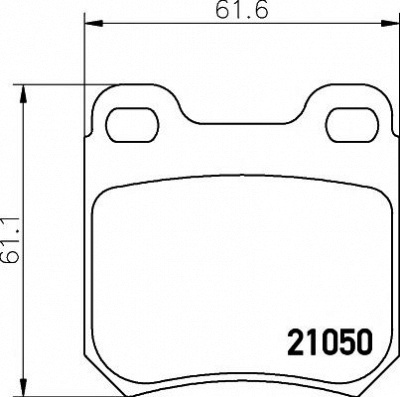 HELLA PAGID 8db355007381 -  Комплект тормозных колодок, дисковый тормоз